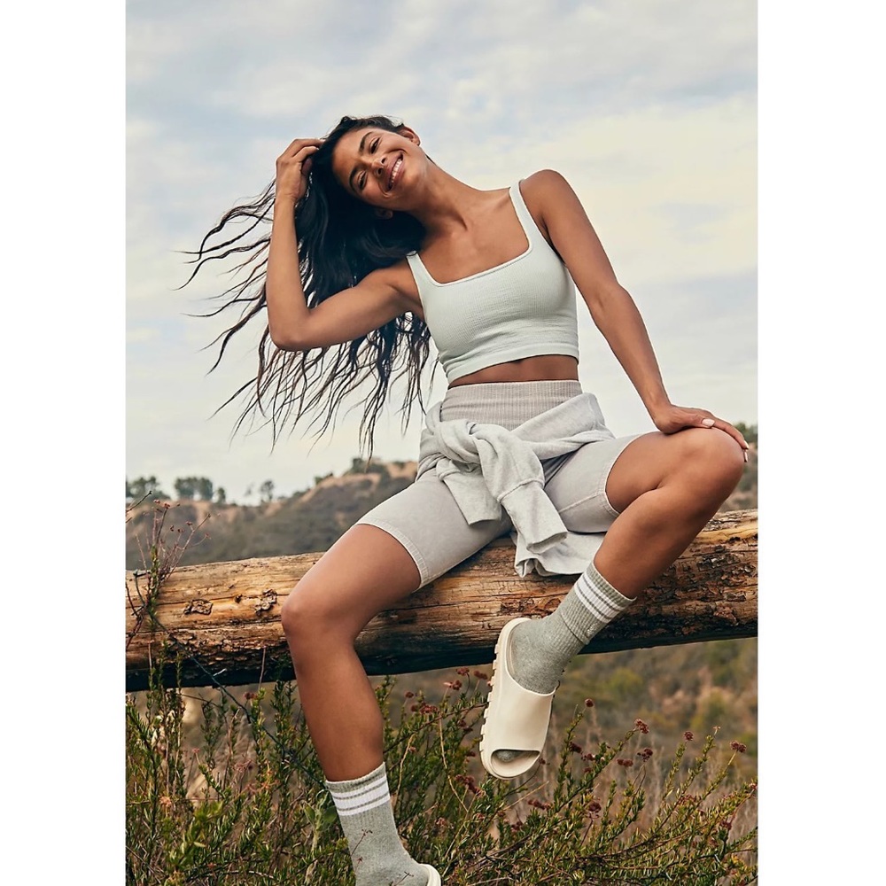 •SOLD• Free People Happiness Runs Square Neck Crop Top in Iced Mint Size XS/S - Picture 4 of 6